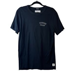 Reigning Champ NAme Drop Logo Short Sleeve T-Shirt sz M